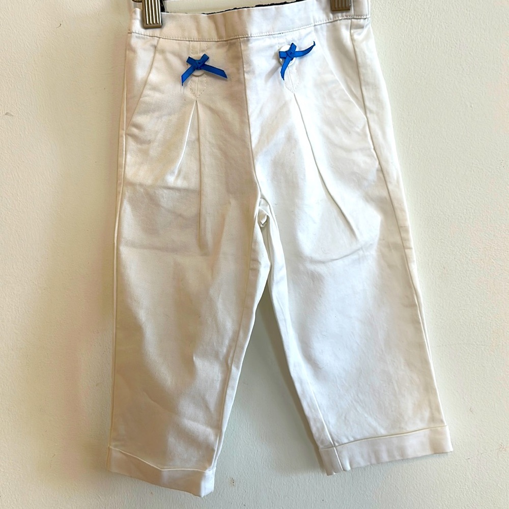Jacadi white pants NWOT